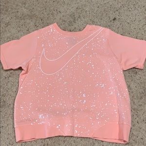 Girls Nike Short Sleeved Sweatshirt